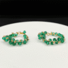 Boucles d'oreilles Emeraudae  – Quand la lumière rencontre l’élégance dorée.