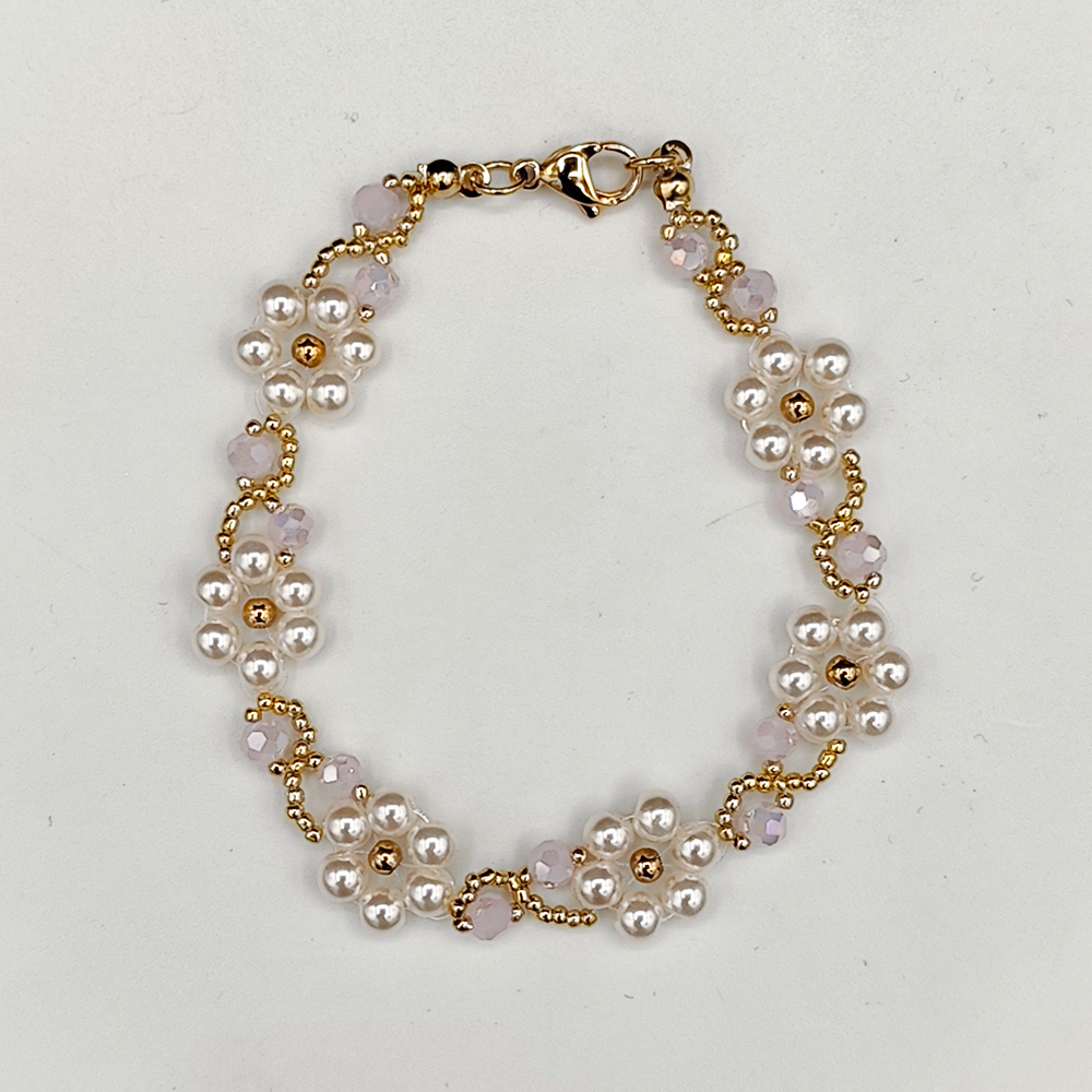 Bracelet Marguerites Rosé – Image 2