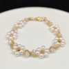 Bracelet Marguerites Rosé – Délicatesse florale et éclats dorés