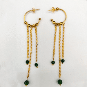 Boucles d’oreilles Élixir d’Émeraude - Un éclat de nature, une force ancestrale
