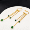 Boucles d’oreilles Élixir d’Émeraude - Un éclat de nature, une force ancestrale