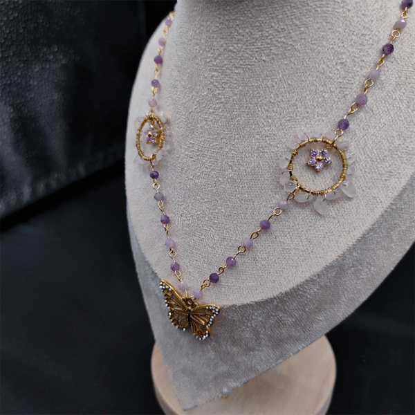 Collier Papillon – Légèreté céleste, énergie minérale