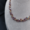 Collier Héliotrope – Éclats étoilés aux reflets d’améthyste