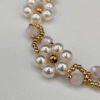 Bracelet Marguerites Rosé – Délicatesse florale et éclats dorés