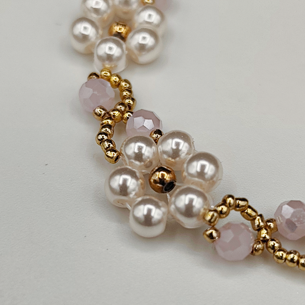 Bracelet Marguerites Rosé – Image 4