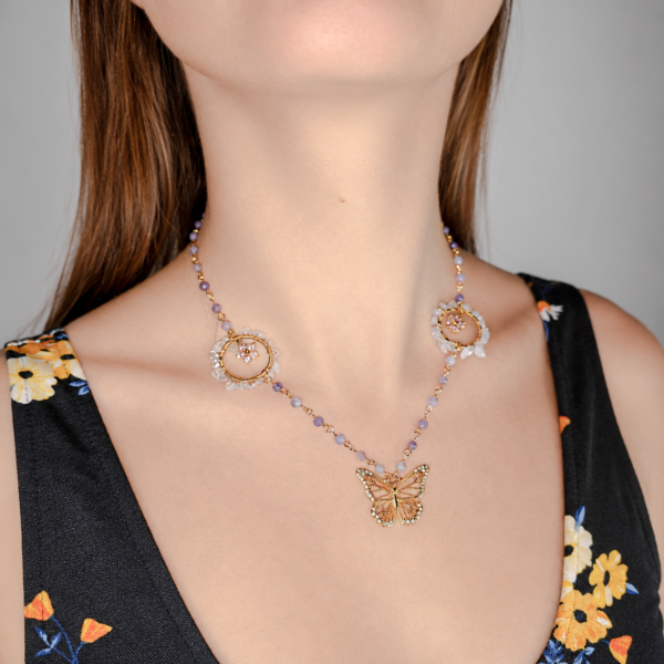 15 Collier femme Papillon