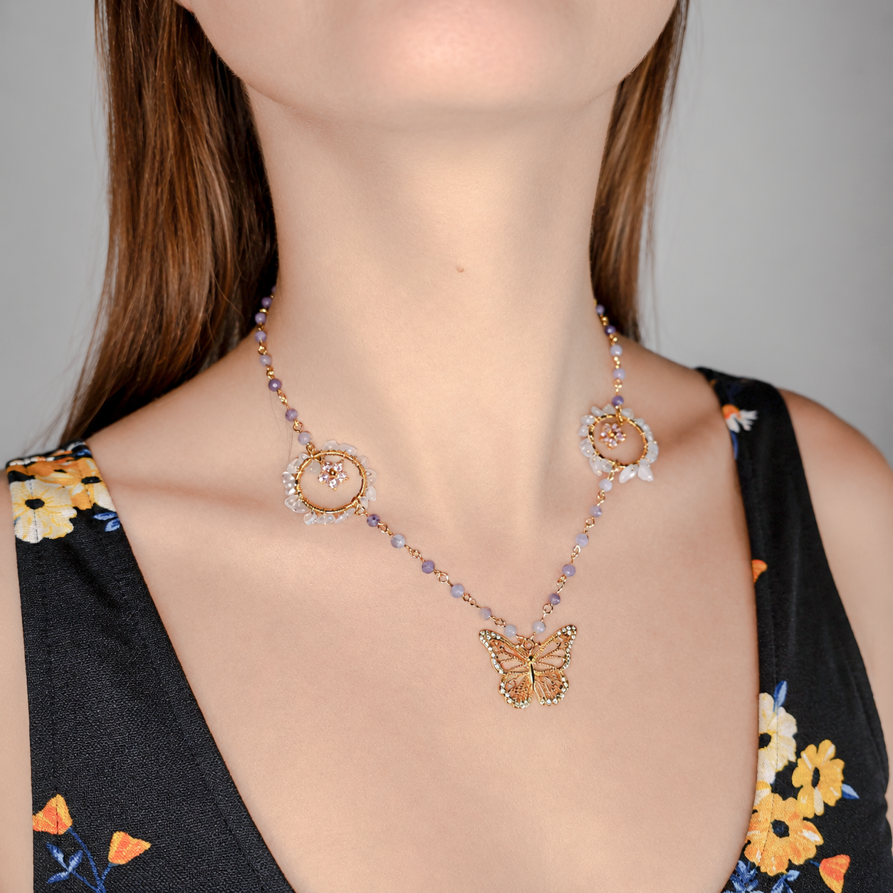 Collier femme Papillon