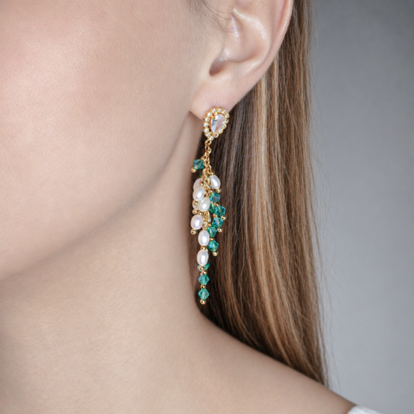 Boucles d'oreilles lagon bleu