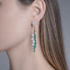 Boucles d'oreilles lagon bleu