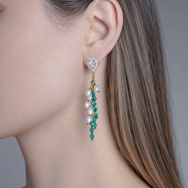 Boucles d'oreilles lagon bleu