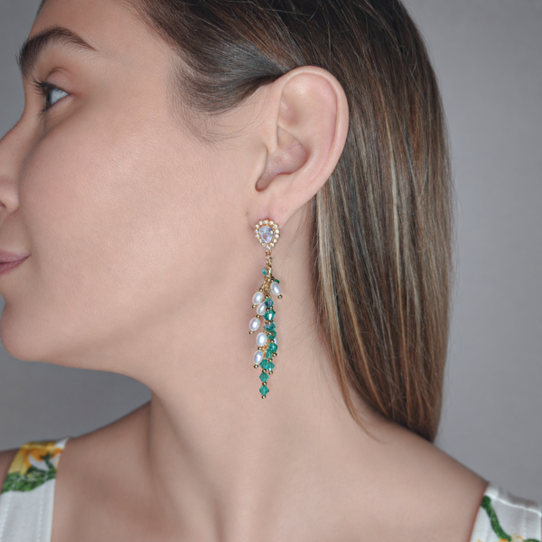 Boucles d'oreilles lagon bleu