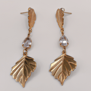 Boucles d’oreilles Sylva blanche