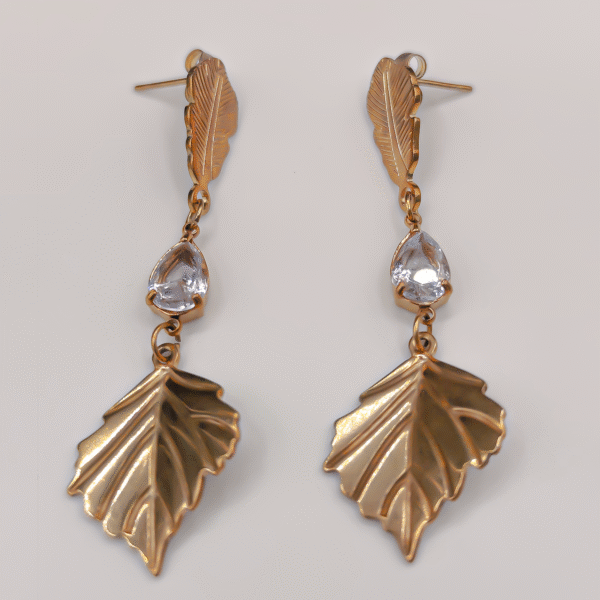 Boucles d’oreilles Sylva blanche