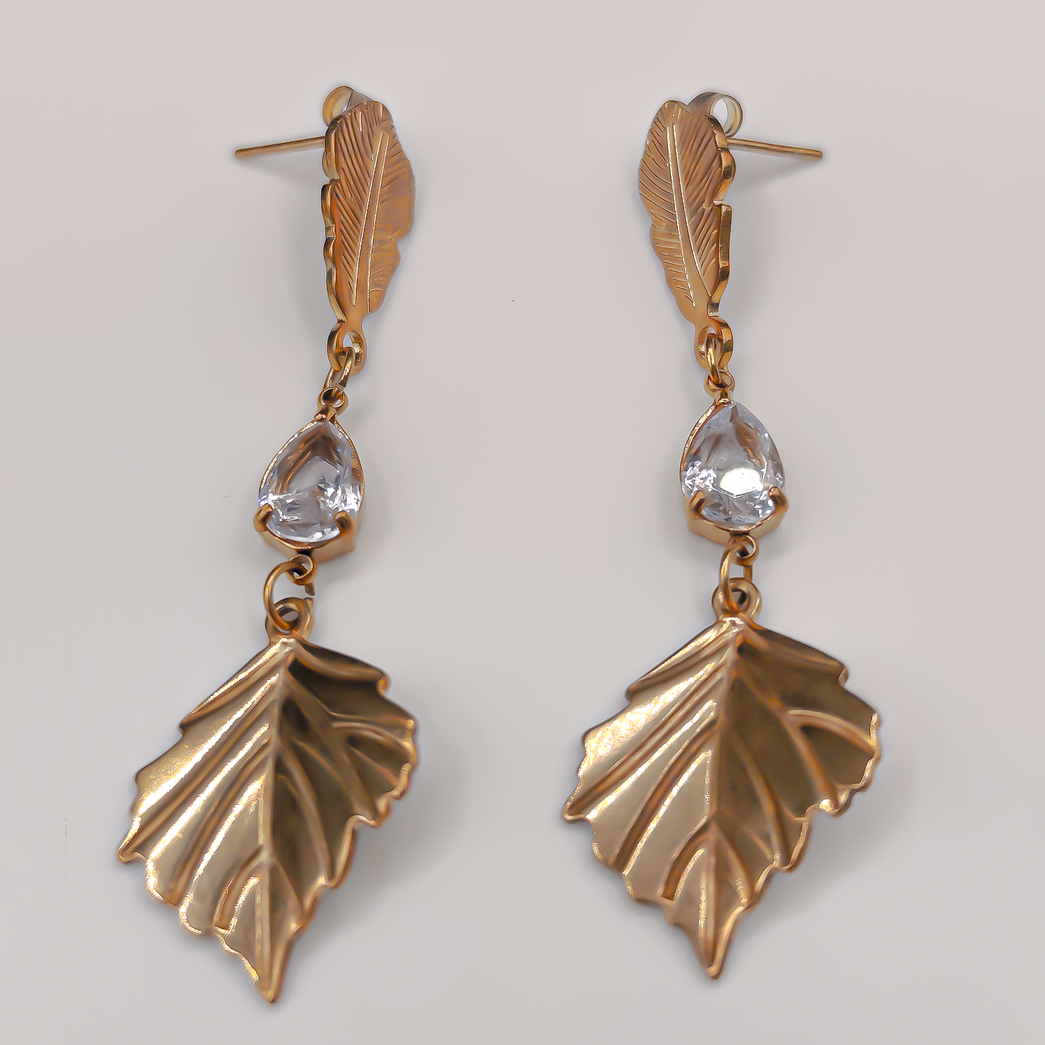 Boucles d’oreilles Sylva blanche