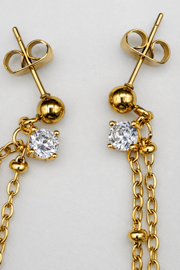 002 Boucles d'oreilles " Grenat "