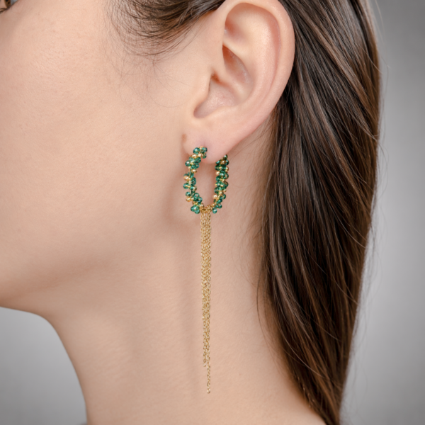 06 Boucles d'oreilles Lierre d'Or