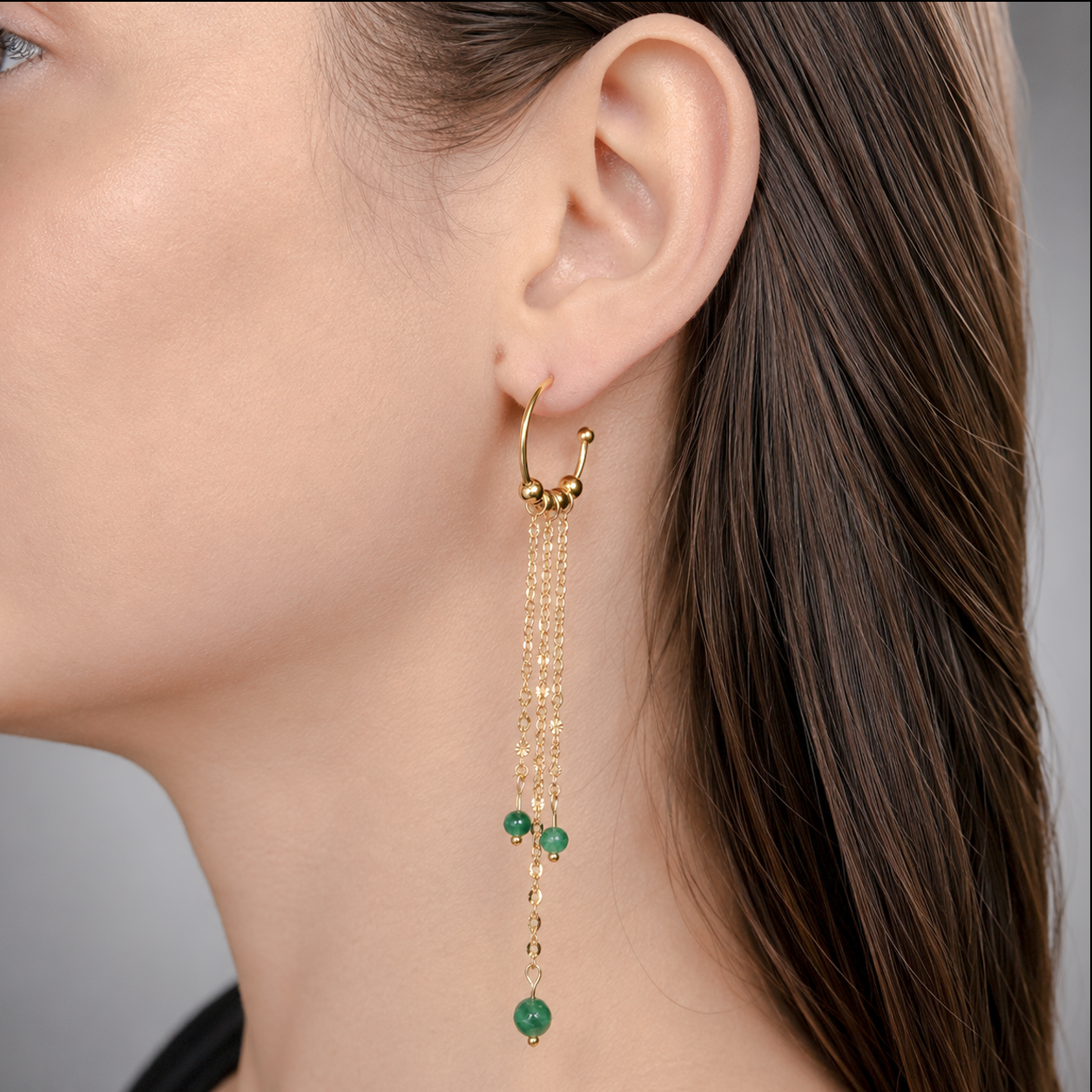 Boucles d’oreilles Élixir d’Émeraude