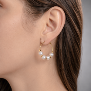 Boucles d’oreilles Éclat d’ivoire