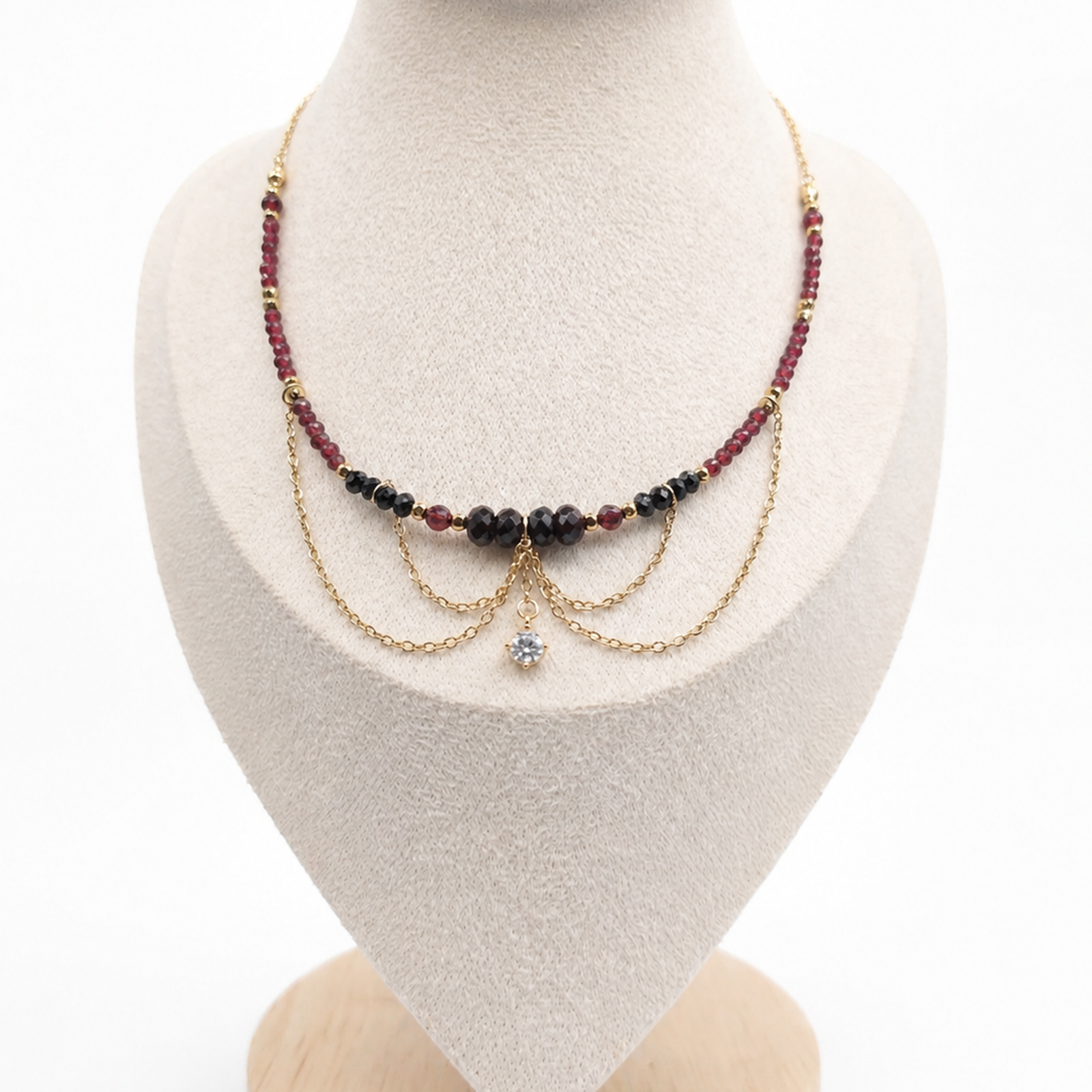 Collier Coquelicot court