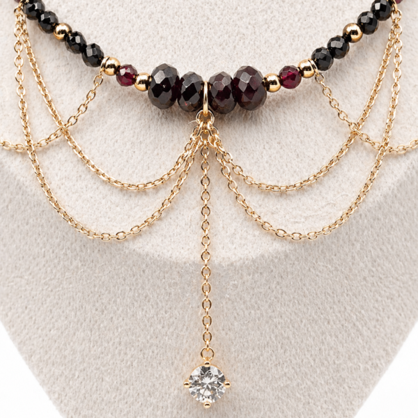 Collier Coquelicot Long