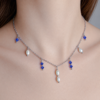 07 Collier Lagon Bleu Argenté