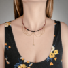 22 Collier Coquelicot Long